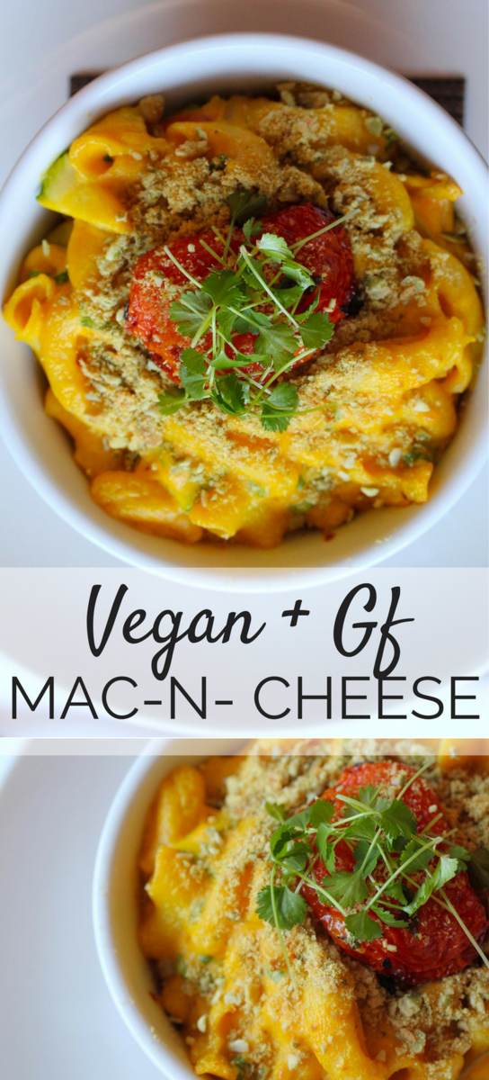 Gluten=free and vegan mac-n-cheese is a true comfort dish with an unbelievably creamy cashew cheese sauce and quinoa elbows! Easy, filling and crowd-pleasing.