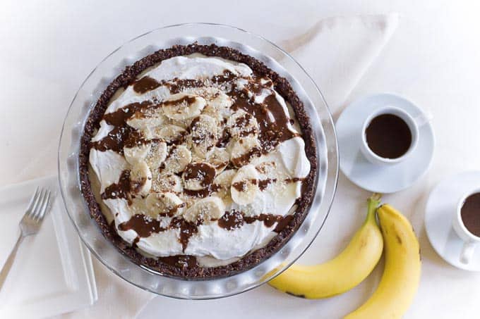 vegan banana coconut cream pie