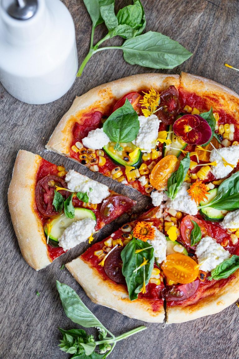 Ancient Grain Pizza with Summer Vegetables - Plant Craft