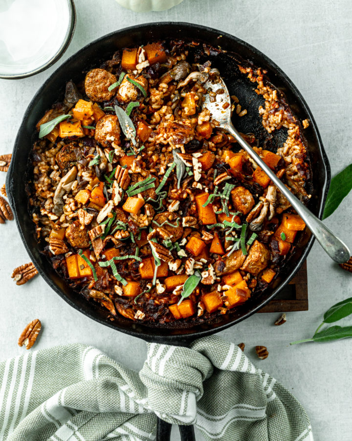 Butternut Squas and Sage Paella